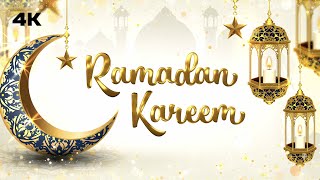 1 Hour Ramadan Kareem 4K Screensaver  Beautiful Islam [upl. by Rydder]