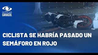 Grave accidente en Bogotá camión en reversa le pasó por encima a peatona [upl. by Atelokin]