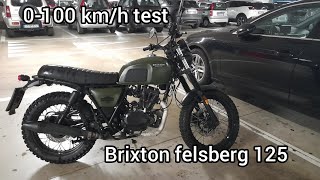 Brixton 125 felsberg 0100 kmh test [upl. by Yngad]