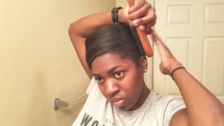 How to Keep Relaxed Hair Smooth amp Bouncy for a Week night routine [upl. by Lyris]