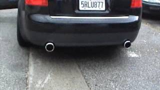 2004 Audi A4 18t full custom exhaust [upl. by Reace710]