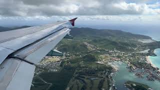 Air Canada Rouge A319 landing in Antigua ANU [upl. by Korella]