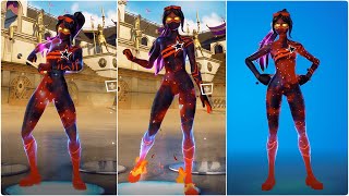 Heres a quotRed Galaxiaquot skin on Fortnite Full showcase with emotes  Fortnite Battle Royale [upl. by Idolem]