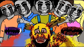 Kinda Graphic William Afton Springlock Failure  Five Nights at Freddys 3 [upl. by Koffler]