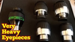 Very Heavy Eyepieces Set Unboxing Of Case And Eyepiece Arrangement [upl. by Erund]