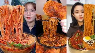 Soslu Çin Yemekleri Yeme 🍝  Eating Spicy Chinese Mukbang [upl. by Coh741]