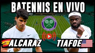 Alcaraz vs Tiafoe  Wimbledon  Reacción en vivo [upl. by Hays]