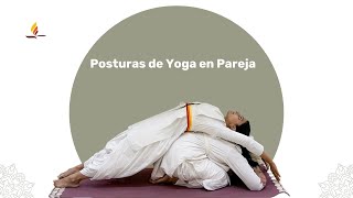 Posturas de yoga en pareja  SRMD Yoga  SRMD Spanish [upl. by Avehs]