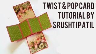 Twist amp Pop Card Tutorial by Srushti Patil [upl. by Assirem644]