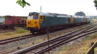 THREE CLASS 50 LOCOS DEPARTING QUAINTON ROAD [upl. by Jonina]