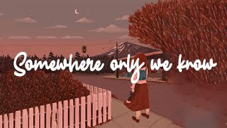 Lily Allen  Somewhere Only We Know lyric video [upl. by Onivla322]