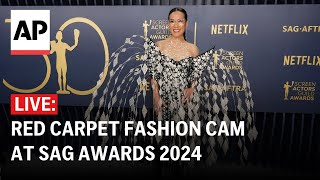 LIVE SAG Awards red carpet fashion cam [upl. by Ovid]