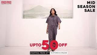 MID SEASON SALE  Upto 50 Off LIVE NOW bigsavings sale trendingnow shorts GeyourMEMEon [upl. by Annahsohs]