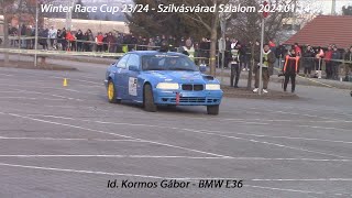 Id Kormos Gábor  BMW E36 Winter Race Cup 2324  Szilvásvárad Szlalom 20240114 [upl. by Ahsait]