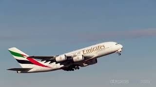 Emirates A380842 A6EVG  Departure from Sydney [upl. by Atnauq54]