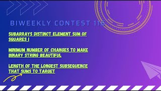 Leetcode Biweekly Contest 116  Screencast  Explanation [upl. by Atiugram]