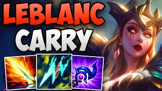 KOREAN CHALLENGER CARRIES WITH LEBLANC  CHALLENGER LEBLANC MID GAMEPLAY  Patch 1312 S13 [upl. by Odelia93]