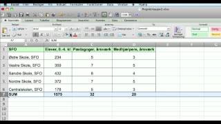 Journalistik 02 Excel Regneark Formler Beregning [upl. by Vetter]