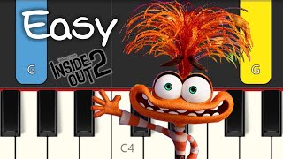 INSIDE OUT 2  Bundle of Joy  EASY PIANO TUTORIAL [upl. by Blader]