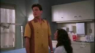 Charlie  You Have Very Warm Hands  Hernia Exam Two And A Half Men [upl. by Woodson617]