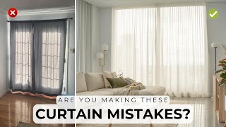 5 Rules For Hanging Curtains amp Common Mistakes to Avoid [upl. by Llevrac177]