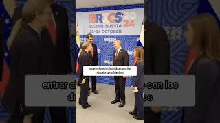 Momento en que Putin no le permite a Maduro entrar al salón de la foto con los demás mandatarios [upl. by Ethelstan]