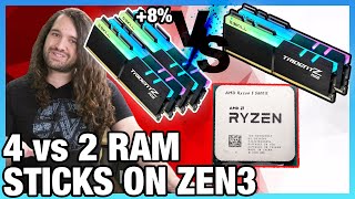 AMD Ryzen 4 vs 2 Sticks of RAM on R5 5600X for Up to 10 Better Performance [upl. by Ruffi65]