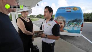 Best Day Transfers Shared Shuttle Cancun Mexico [upl. by Natalina]