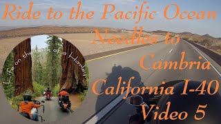 Life on the back of a Harley Ride to the Pacific Ocean Needles to Cambria California I40 Video 5 [upl. by Atiluap]