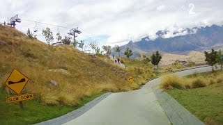 Skyline Queenstown NZ Luge Advanced Track On Ride POV [upl. by Syverson]