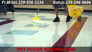 VCT Floor Waxing Naples [upl. by Jaquith]