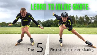 The 5 Rules of good skating  Become a fast inline skater in one day [upl. by Ardnosac]