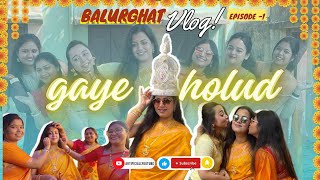 Gaye holud vlog  Kolkata to Balurghat  Bondhur biye  train  Bengali rituals  tour  travel [upl. by Kyred455]