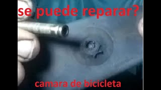 cómo reparar una válvula de camara de bicicleta [upl. by Nurse]