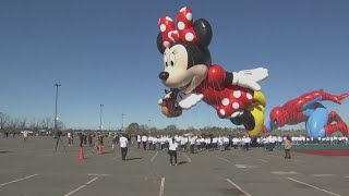 2024 Macys Thanksgiving Day Parade balloons go for test run Heres a first look [upl. by Rubens]