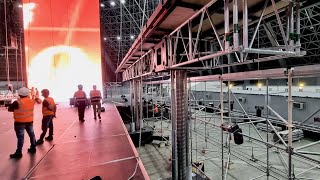 Moving stage for Kpop band Ateez  Jeddah Superdome July 2023 [upl. by Neff]