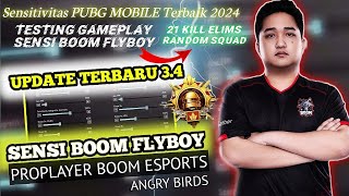 SENSITIVITAS PUBG MOBILE TERBAIK 2024‼️SENSI FLYBOY UPDATE 34ZERO RECOIL SENSITIVITY PUBG MOBILE [upl. by Annavaig443]