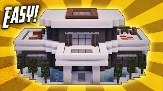 Minecraft How To Build A Large Modern House Tutorial 20 [upl. by Ralph777]