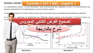 contrôle continue 1 SVT 1Bac sc ex option français شرح بالداريجة [upl. by Ettesyl889]