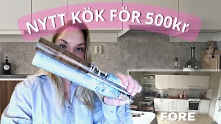 VLOGG 31  HELT NYTT KÖK MED DEKORPLAST [upl. by Bois]