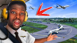 100 Pilots 1 Airport What Could Possibly Go Wrong Full Flight With VATSIM ATC [upl. by Baiss]