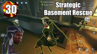 Good Strategic Basement Rescue  Wu Chang Rank  Identity V  Hunter Rank Ep30 [upl. by Atekehs]