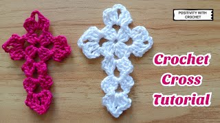 How to Crochet a Simple and Easy Cross [upl. by Yancey856]