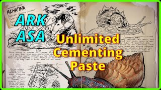 Ark Survival Ascended How to tame a Achatina for unlimited Cementing Paste Taming Everything Ep1 [upl. by Carmelia662]