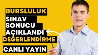 BURSLULUK SINAVI SONUÇLARINI DEĞERLENDİRİYORUZ  CANLI YAYIN  FLAŞ TABAN PUANLARI [upl. by Nylad]