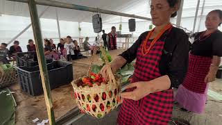 NAGA King CHILLI FESTIVAL 2024 at sieyhama village Nagaland [upl. by Aihsoj]