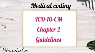 ICD10CM Chapter 2 guidelines  Neoplasm  ICD Guidelines  Medical Coding [upl. by Ferree]