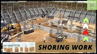 How to Make Shoring in Construction  Excavation Shoring Project Complete  What is construction [upl. by Effie]