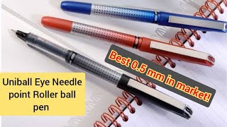 Uniball Eye  Needle tip Roller ball pen in Pakistan Best roller ballpen with english subtitles [upl. by Inohs]