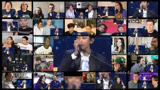 quotEXOK  Sabor a Mi Music Bank HOT Stage 20141112quot Reaction Mashup by VioletaEcoy [upl. by Spevek]